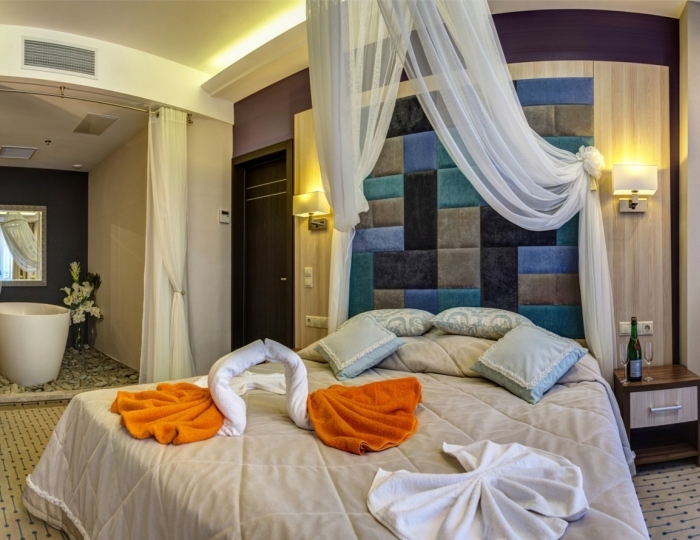 Люкс 2-местный 2-комнатный с ванной в спальне - Гостиничный комплекс «Новый Свет» Судак